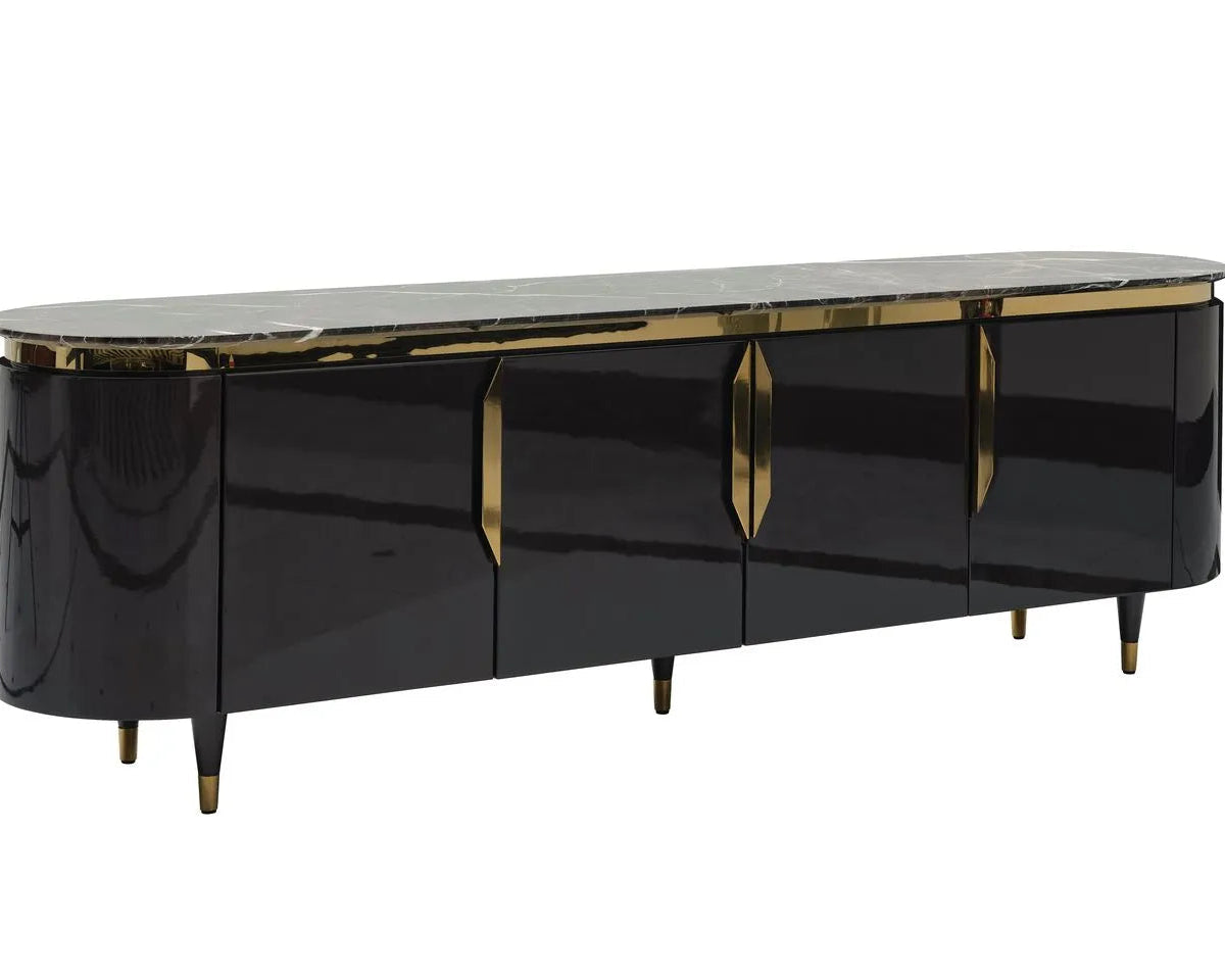 Braga TV Stand with Enclosed Storage | Luxe Life Furniture