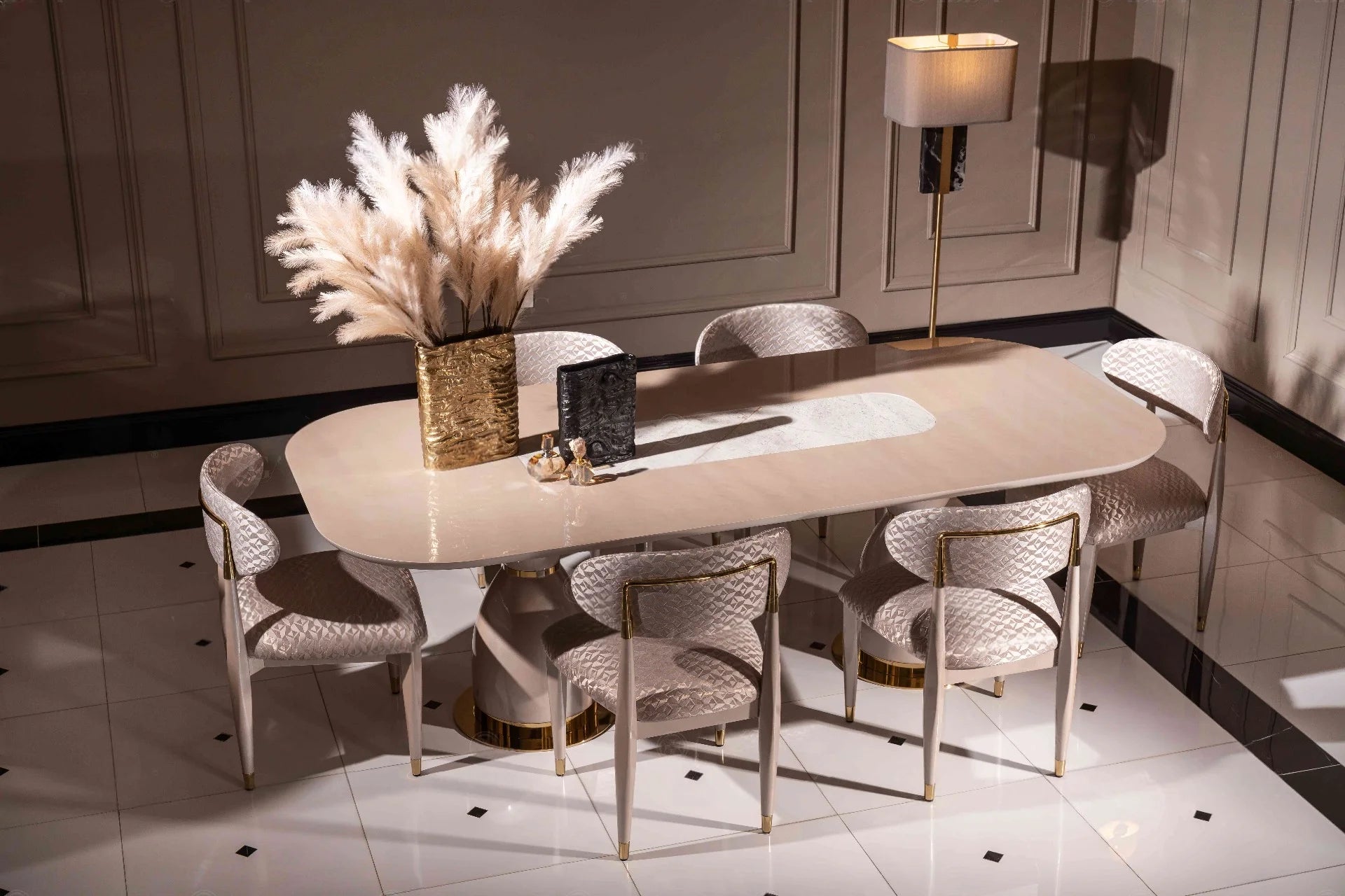 Elegant Braga table in modern dining room