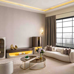 Comfortable family seating with Calista sofa set and armchair 
