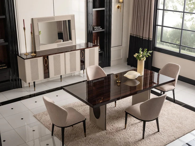 Casto dining room furniture set with matching sideboard