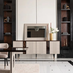 Casto sideboard with modern storage design in luxury room