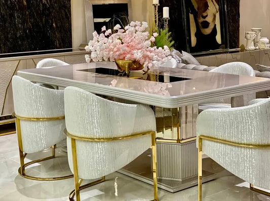 Como Dining Table by Luxe Life Furniture: Modern Luxury Elevates Meals. Shop Now!