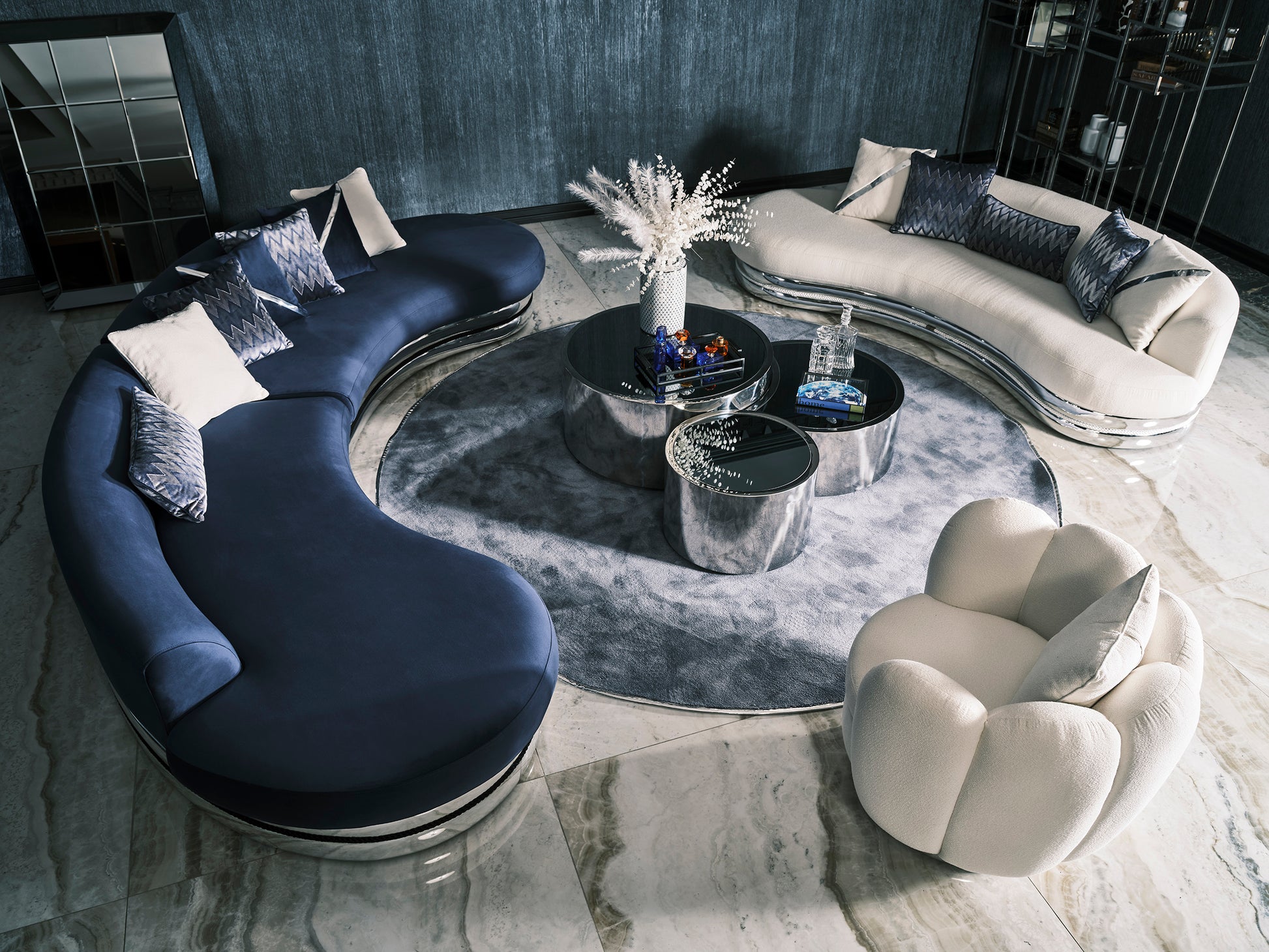 Designer 5 seater for Contemporary living room centerpiece 