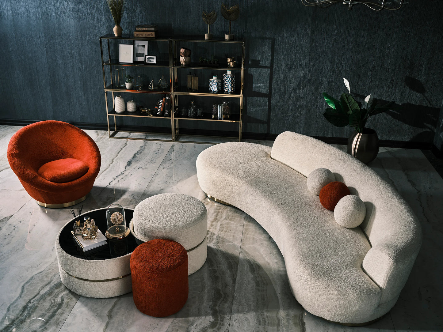 Laila Curved Sofa Set – Luxe Life Furniture