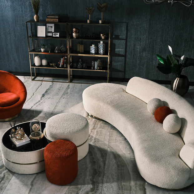 Laila Curved Sofa Set:Luxe Life Furniture