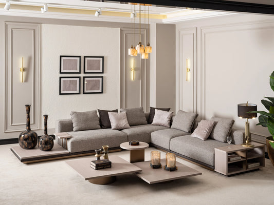 Roma Corner Sofa:Luxe Life Furniture