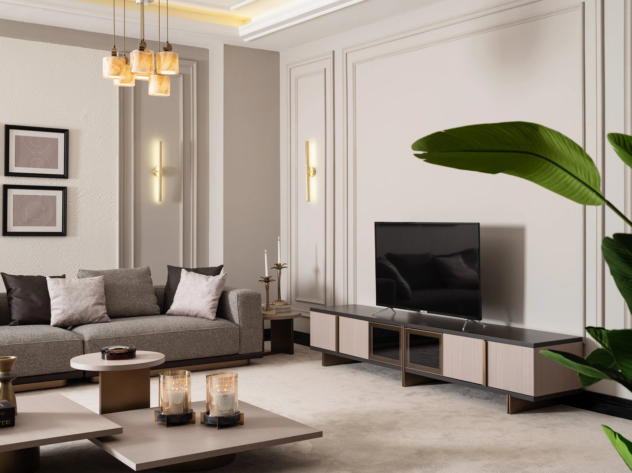 Roma TV Stand: Modern with Ample Storage – Luxe Life Furniture
