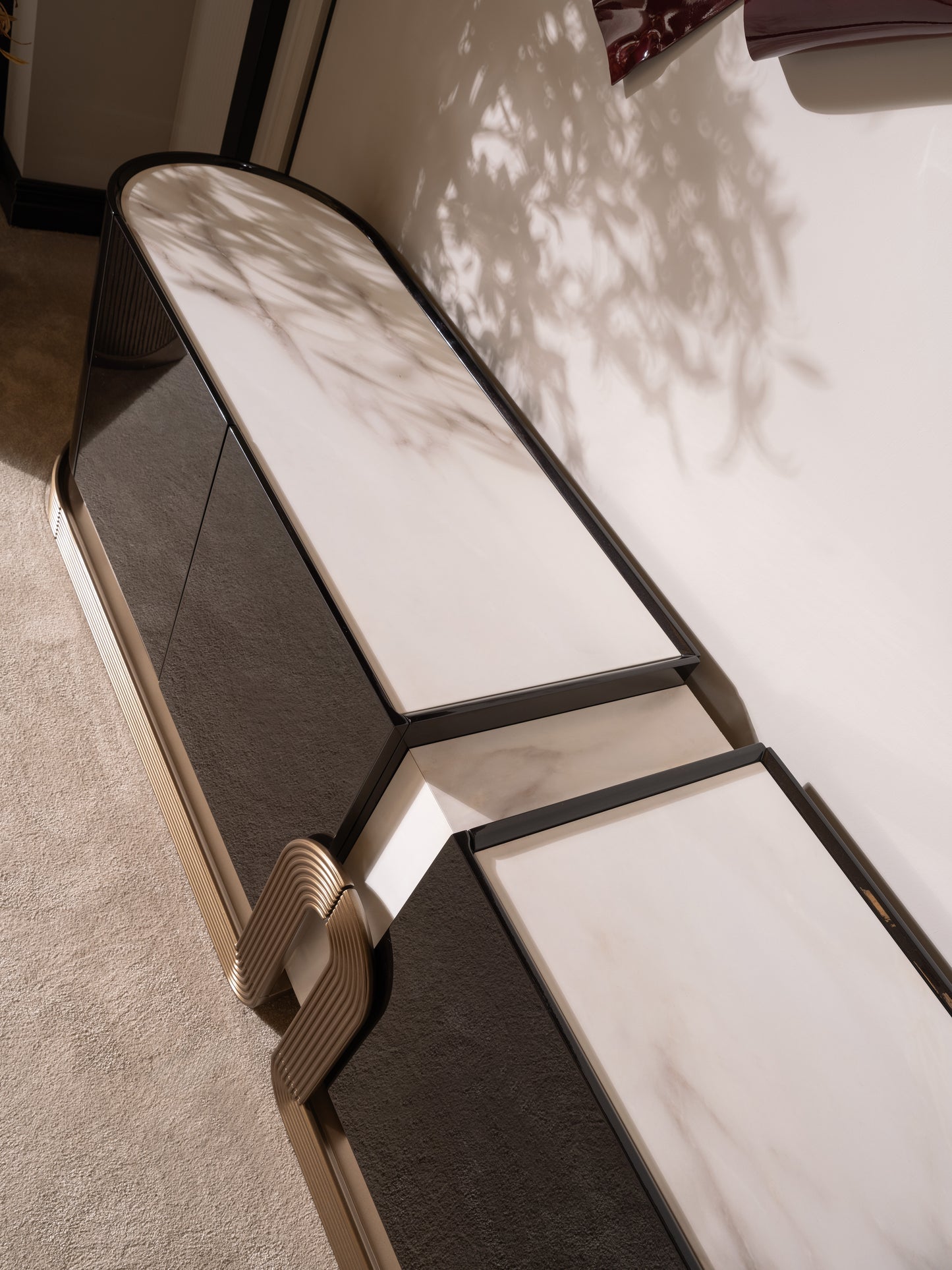 Zenith Dining Set – Modern Luxury Dining Room Furniture with Artistic Accents
