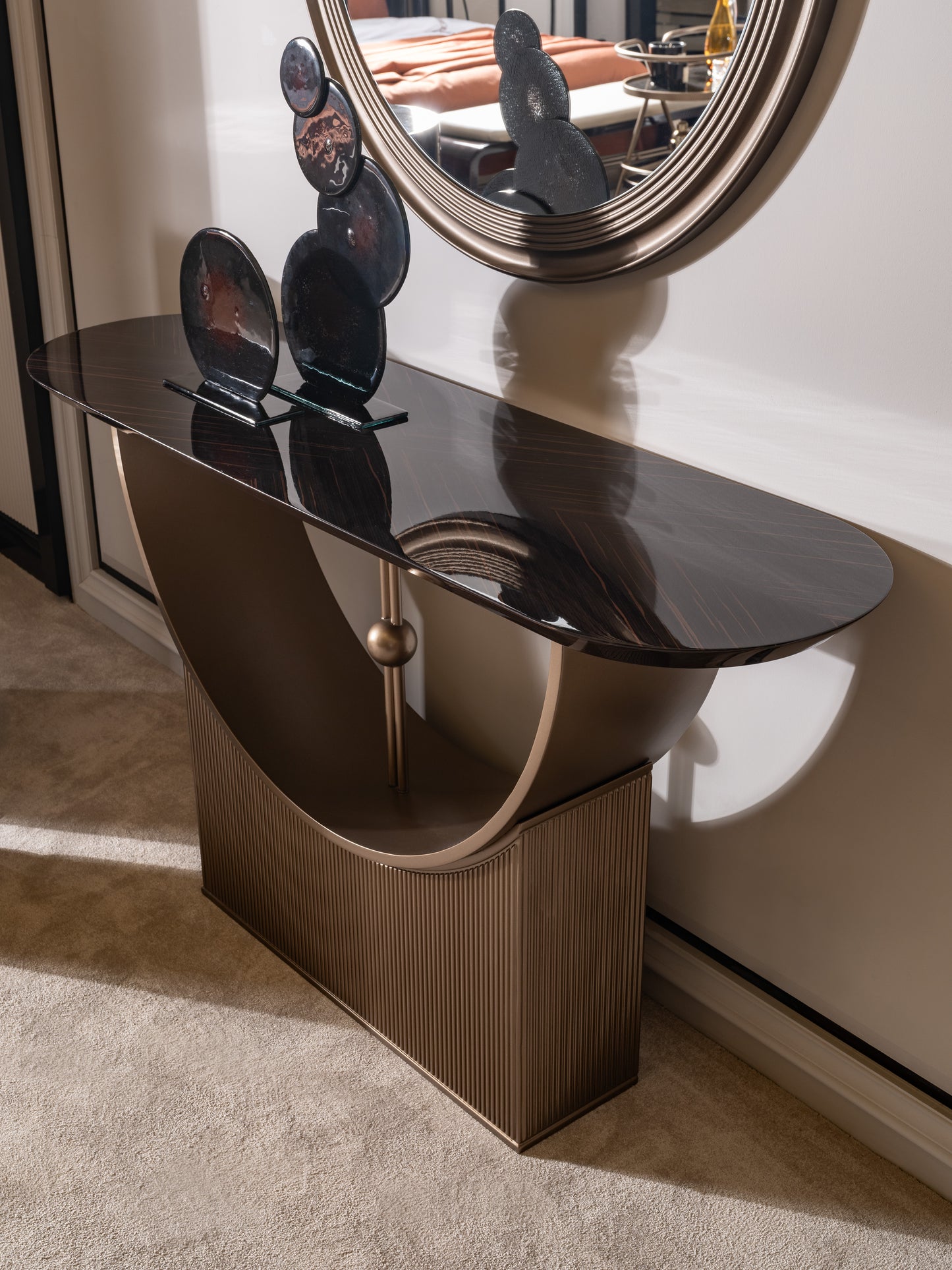 Zenith Dining Set – Modern Luxury Dining Room Furniture with Artistic Accents
