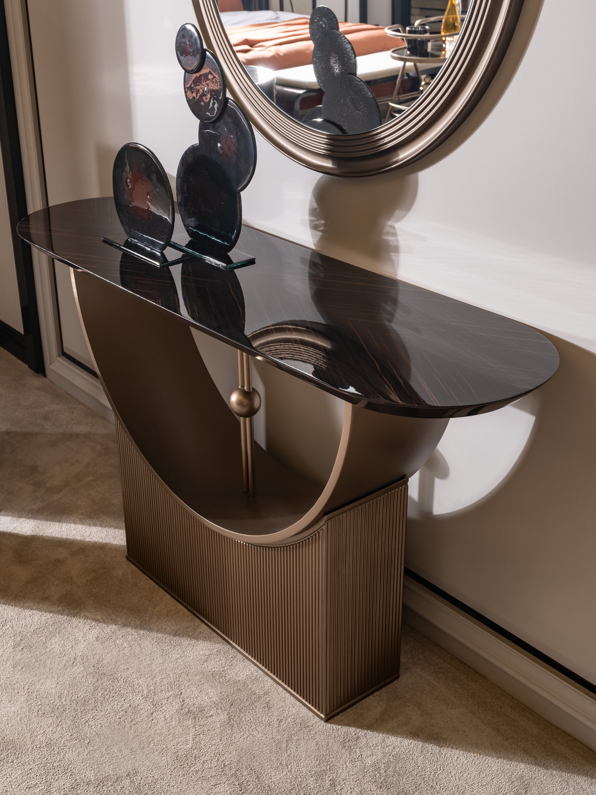 Zenith Dining Set – Modern Luxury Dining Room Furniture with Artistic Accents
