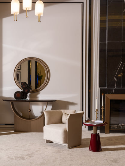 Zenith Dining Set – Modern Luxury Dining Room Furniture with Artistic Accents
