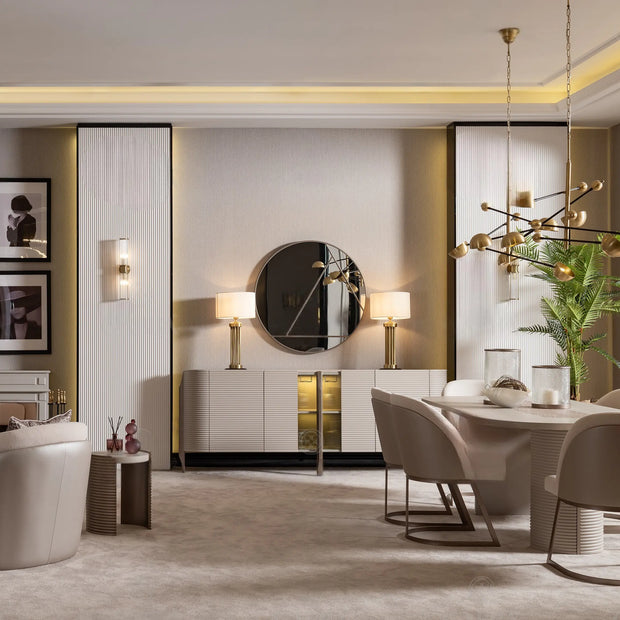 Leora Dining Table:Luxe Life Furniture