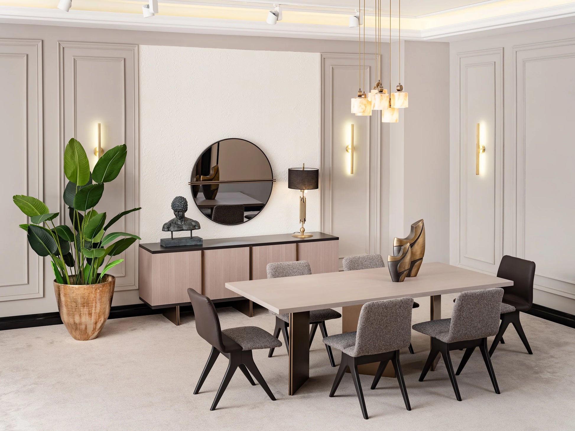 Roma Dining Set:Luxe Life Furniture