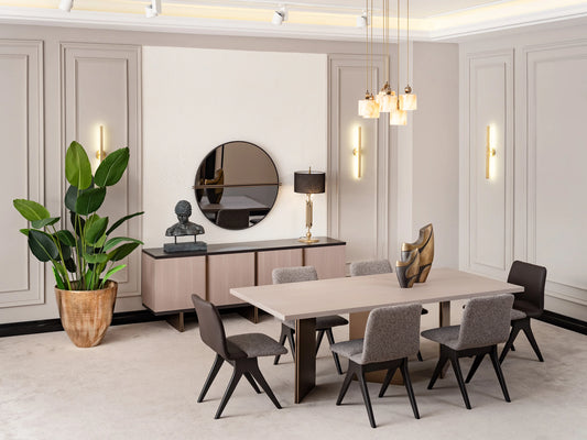 Roma Dining Set:Luxe Life Furniture