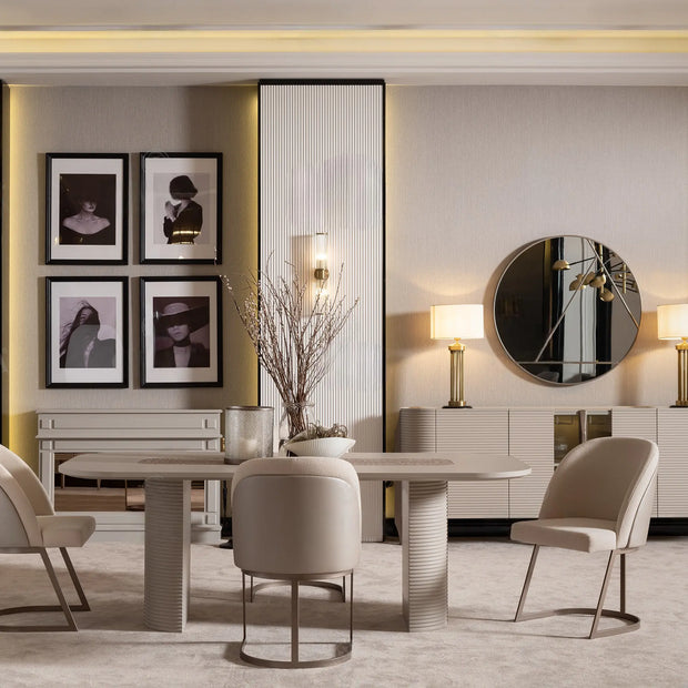 Leora : Mid-Century Modern Dining Set