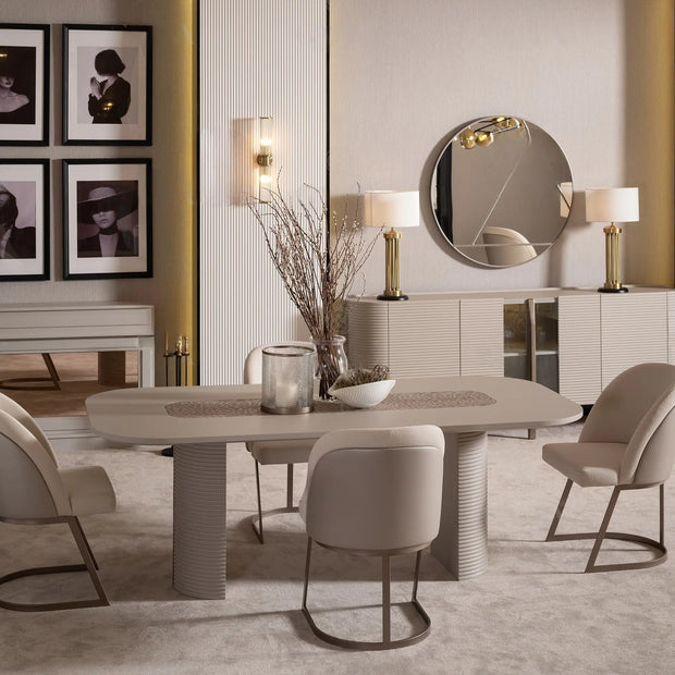 Leora : Mid-Century Modern Dining Set