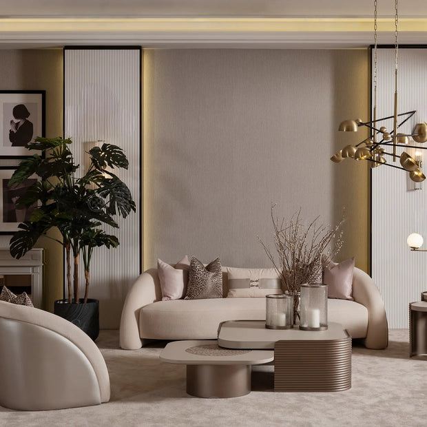 Leora 3 Seater Sofa by Luxe Life Furniture