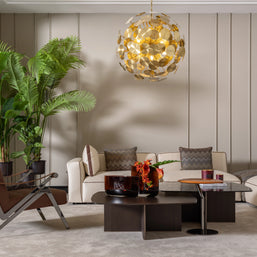 half view of the Moka sofa including full view from back for the armchair