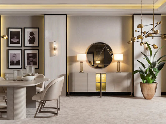 Leora modern sideboard with spacious storage compartments