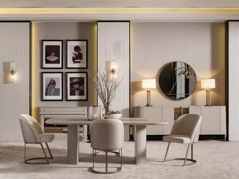 Soft modern decor with elegant sideboard furniture