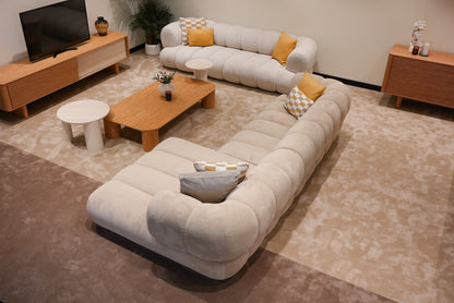 Lia Sofa Set UK arranged in an open-plan luxury living room