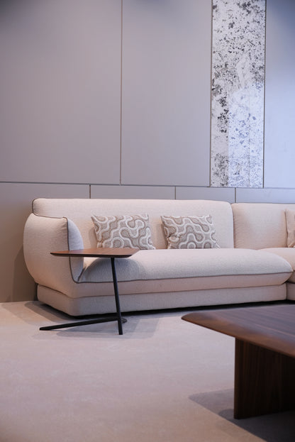 Custom Loretta corner sofa arrangement in neutral tones