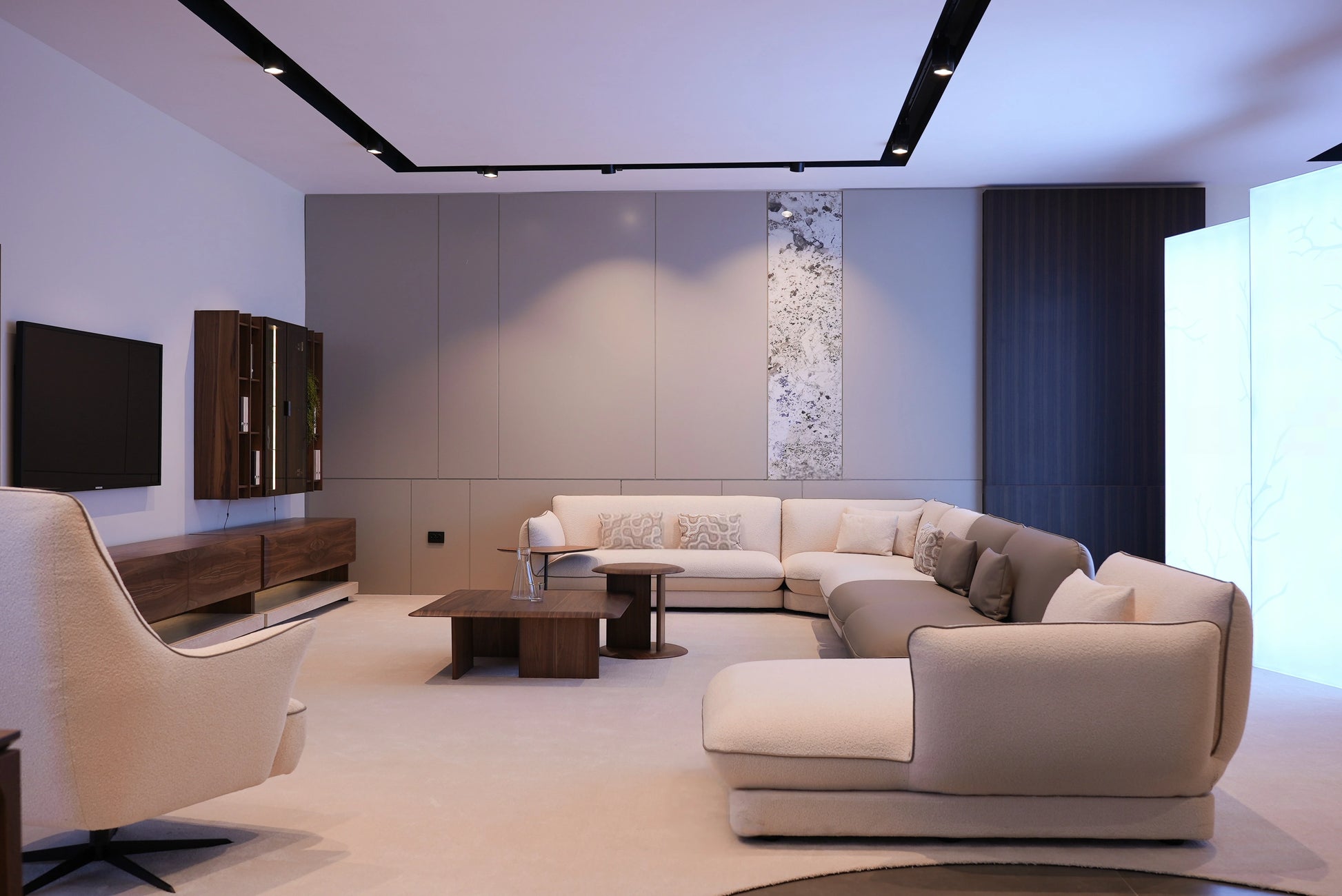 Loretta sofa set styled in luxury living room interior