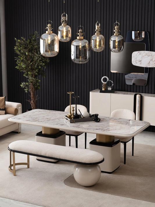 Milan Dining Set-Luxe Life Furniture