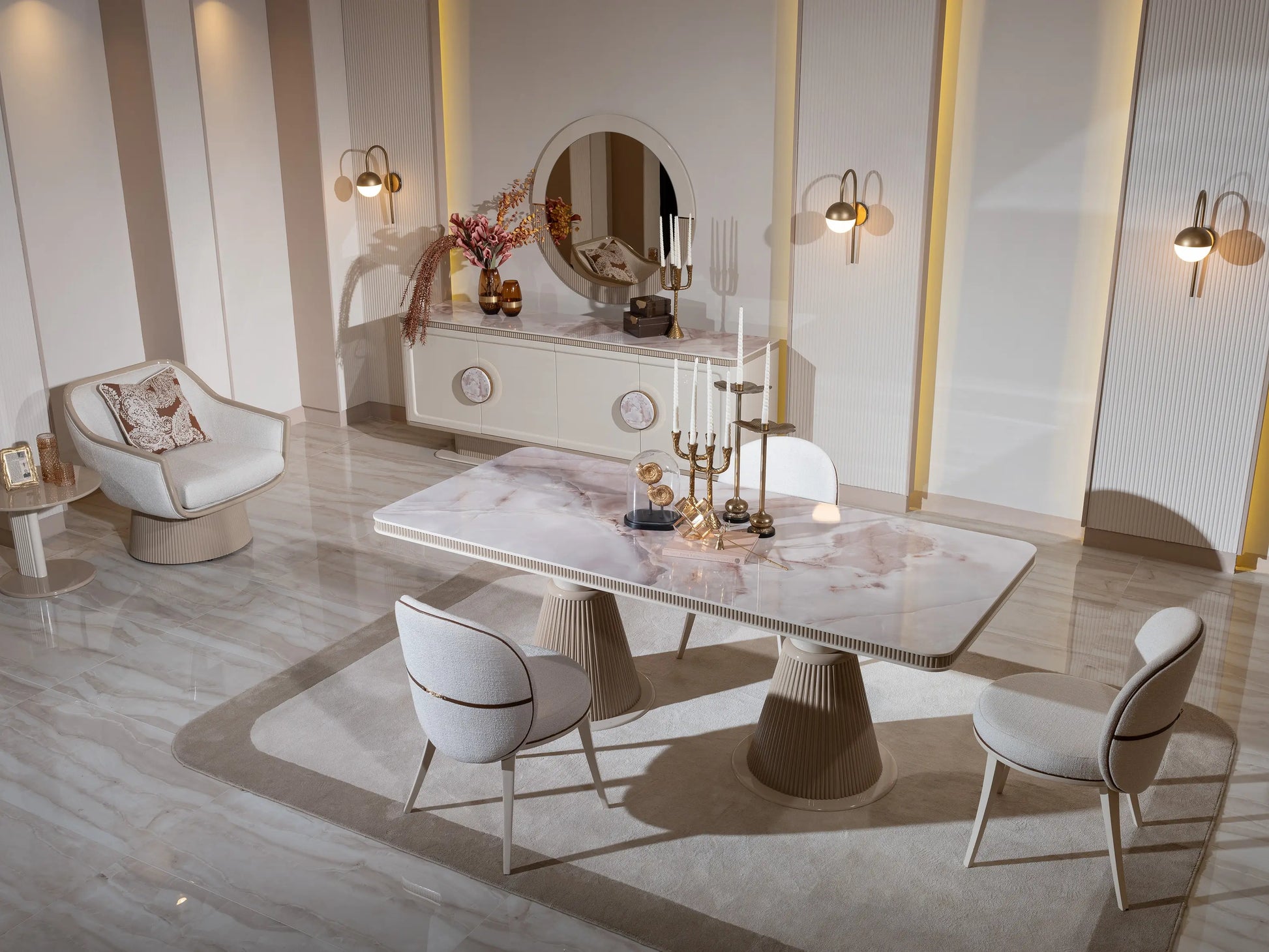 Belezza Dining Table - Luxe Life Furniture