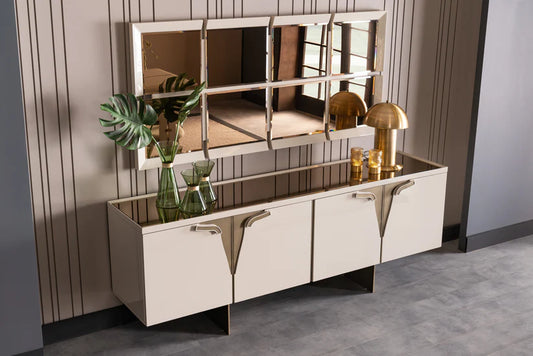 Lugano Sideboard: Modern Glamour Meets Practicality – Luxe Life Furniture