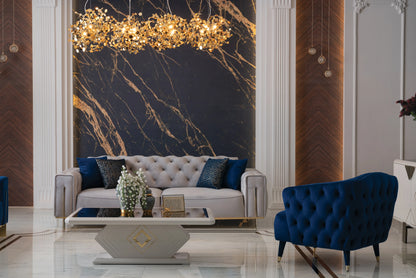 Gold Sofa Set:Luxe Life Furniture