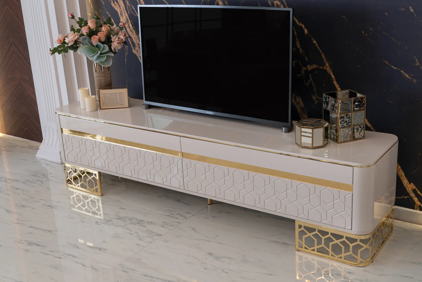 Flamingo TV Unit:Luxe Life Furniture