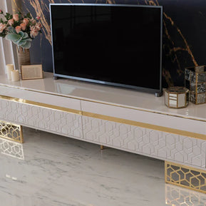 Flamingo TV Stand with Drawers and Storage – Luxe Life Furniture