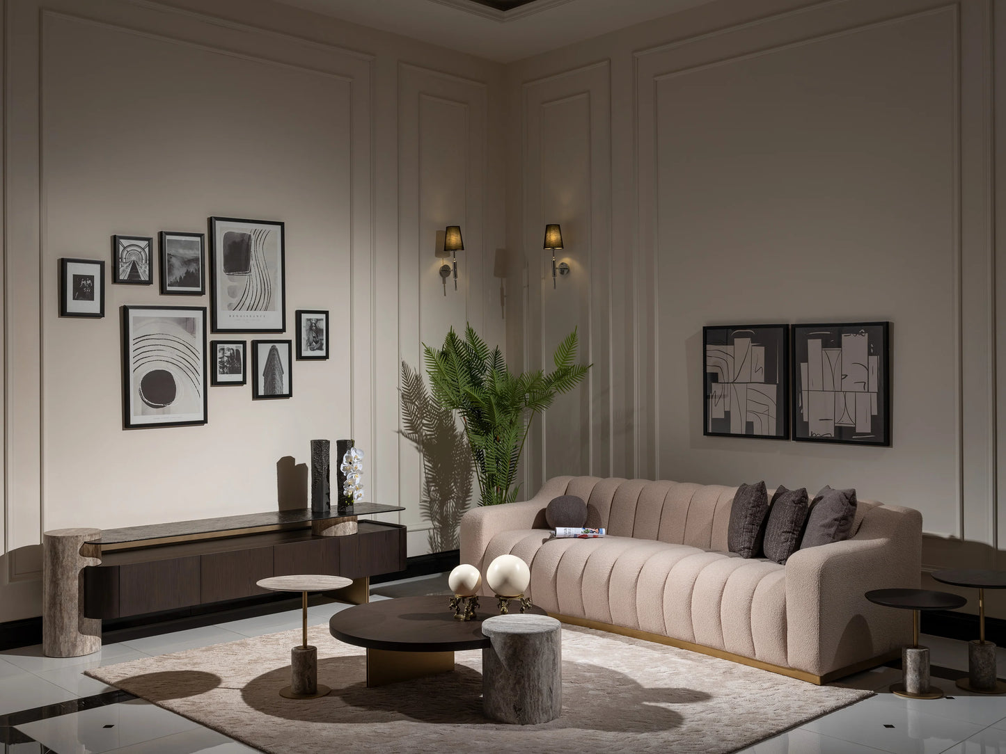 Marmo Sofa Set:Luxe Life Furniture