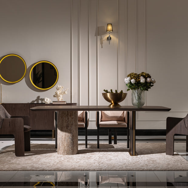 Marmo Dining Table – Glass Top