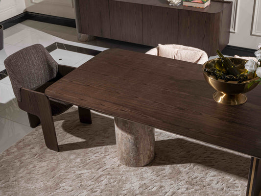 Marmo Dining Set:Luxe Life Furniture Marmo Dining Set:Luxe Life Furniture