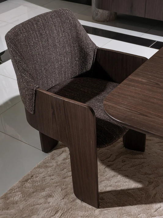 Marmo Cream Wood Dining Chair: Modern Comfort. Luxe Life Furniture