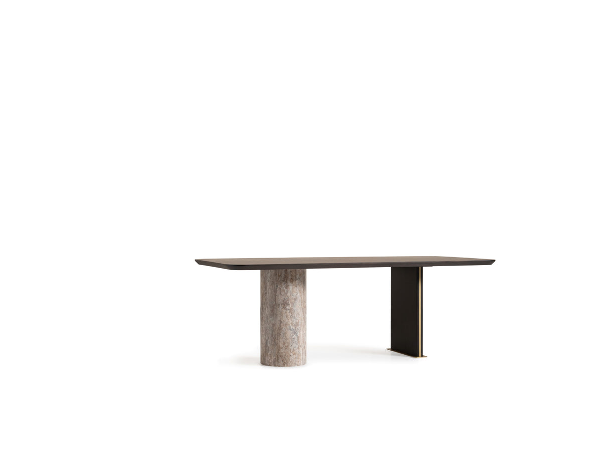 Marmo Dining Table – Wooden Top