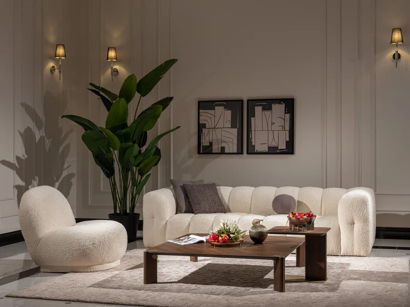 Unwind in Modern Luxury: Puffin 3 Seater Sofa