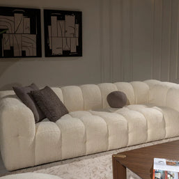 Unwind in Modern Luxury: Puffin 3 Seater Sofa