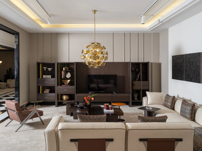 Spacious modular Moka sofa for family living room