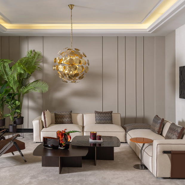 Customisable sectional sofa Moka set with lounge module