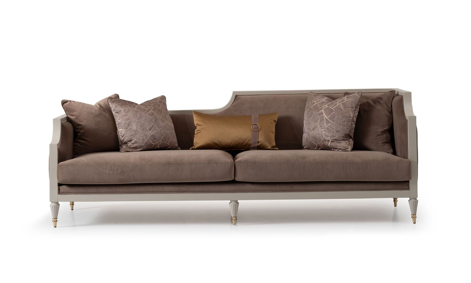 Monaco Wooden Frame 3 Seater Sofa