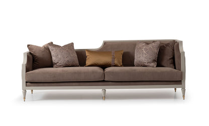 Monaco Wooden Frame 3 Seater Sofa