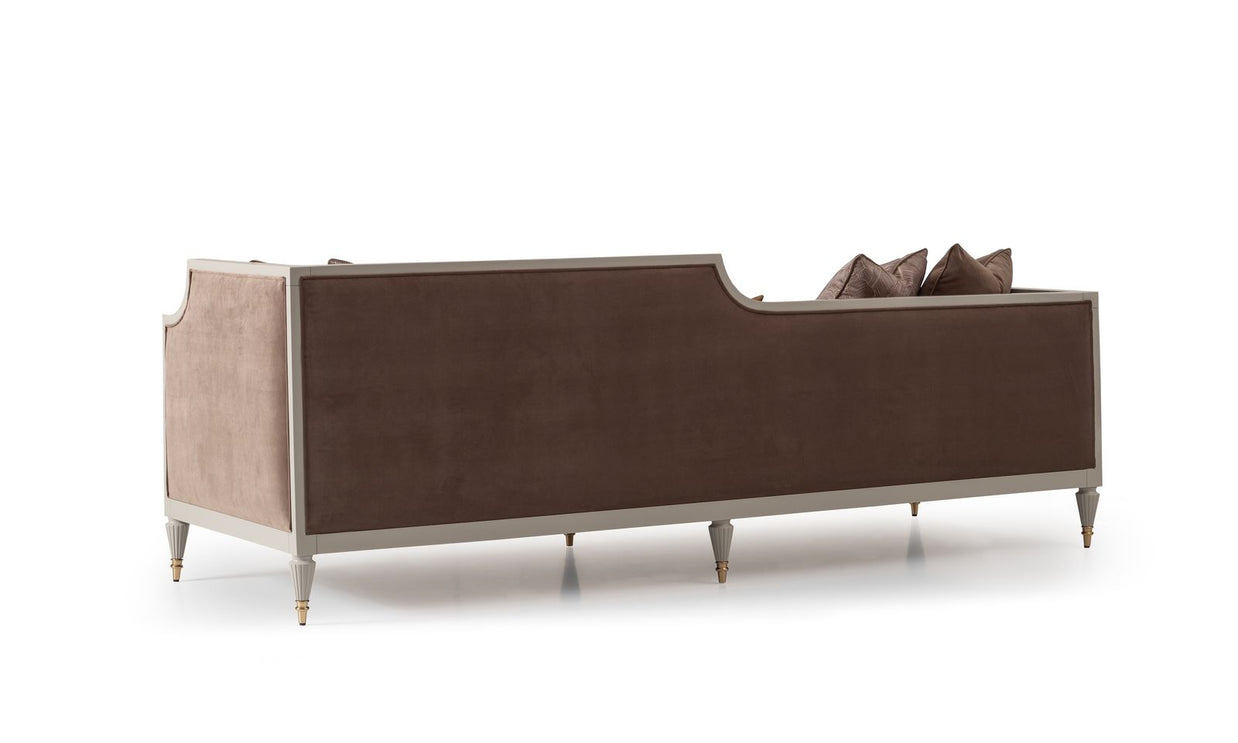 Monaco Wooden Frame 3 Seater Sofa