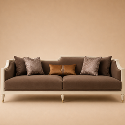 Monaco Wooden Frame 3 Seater Sofa