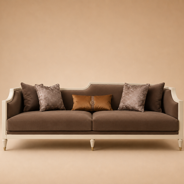Monaco Wooden Frame 2 Seater Sofa