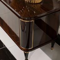 Nevada Sofa Set TV unit corner detail close-up. Luxe Life Furniture.