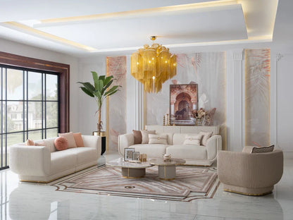 Statement Oscar sofa elevating living room aesthetics