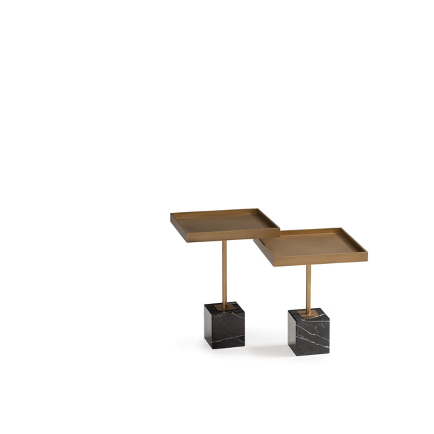 Pietra Dining Set nesting table with versatile stacking design